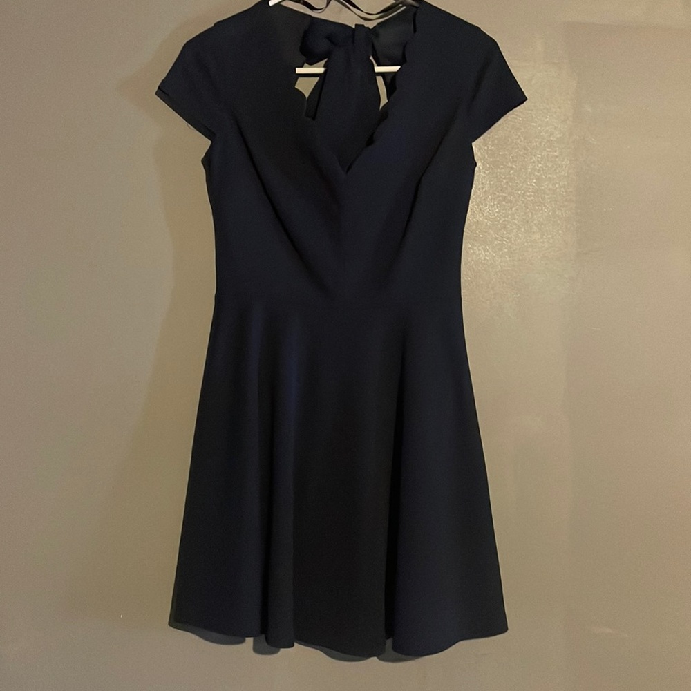 Dark blue dress, never worn bought at Macy’s but don’t have tags